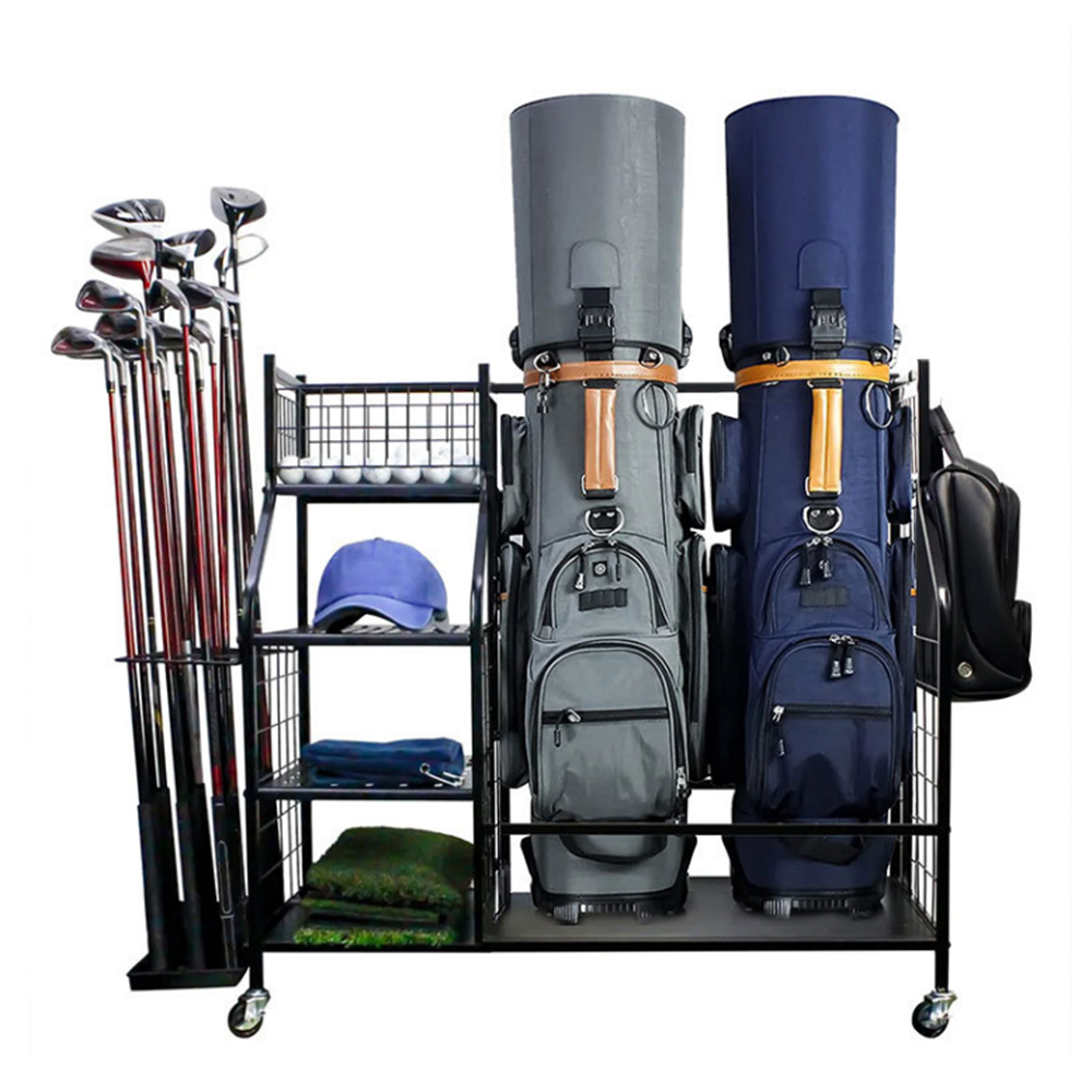 Sports Equipment Organizer Rack - Golf Bag Storage Garage Organizer Rack