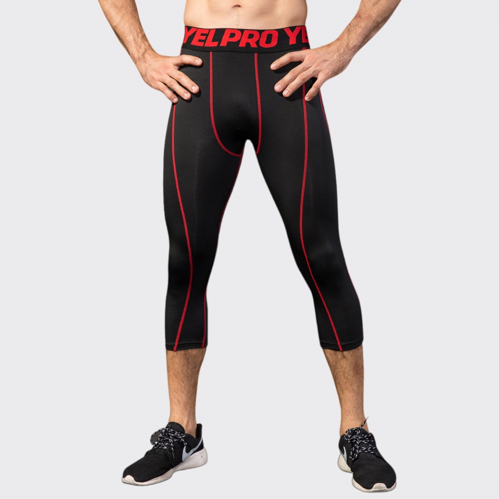 Sports Equipment Logo - Men Compression Fitness Leggings Sportswear Sport