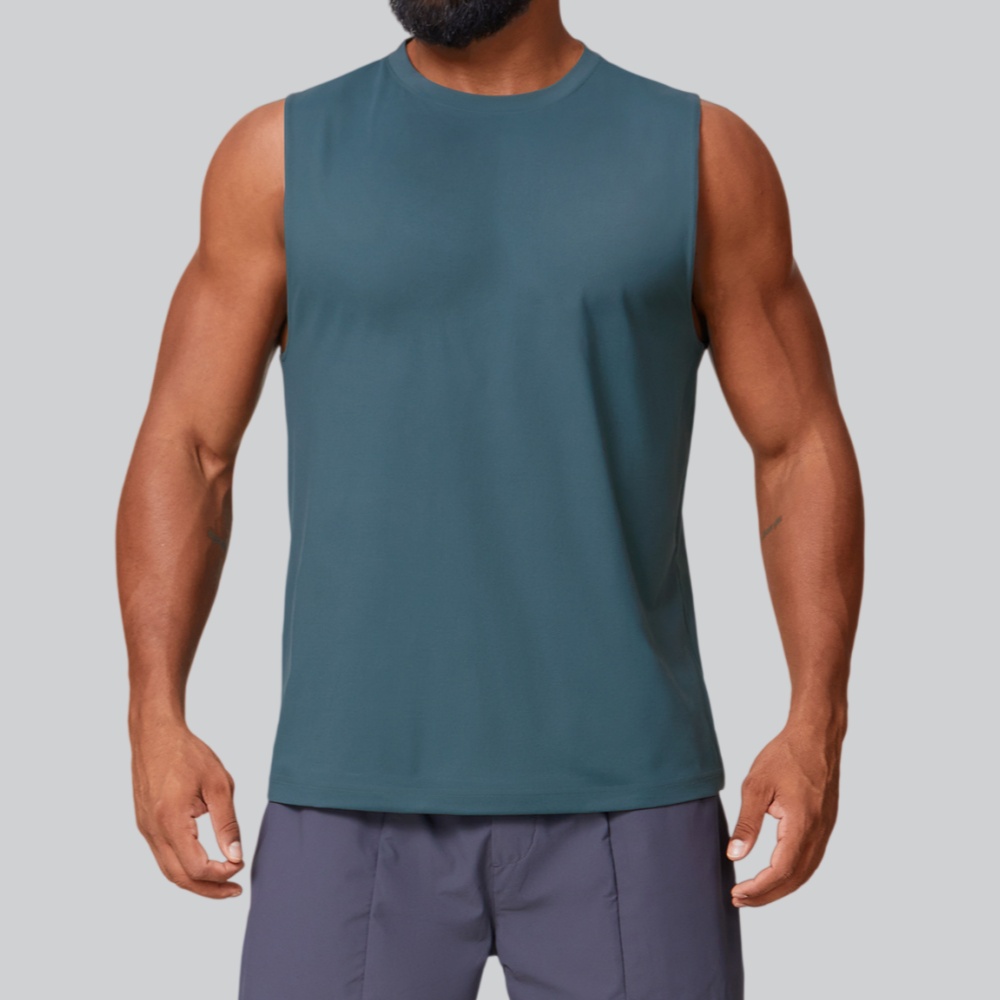 Sports Equipment Logo - Men's Fitness Tank Tops Summer Solid