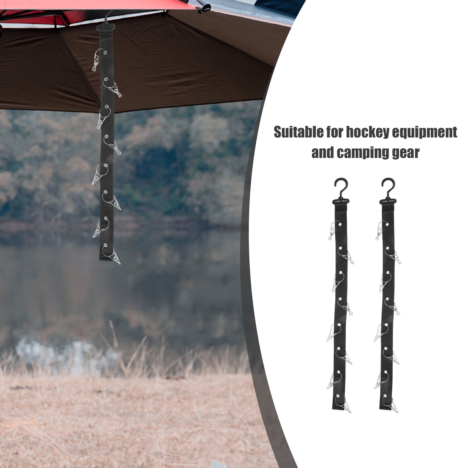 2Pcs Hanging Drying Rack Porta - огляд і ціна Sports Equipment Organizer Rack