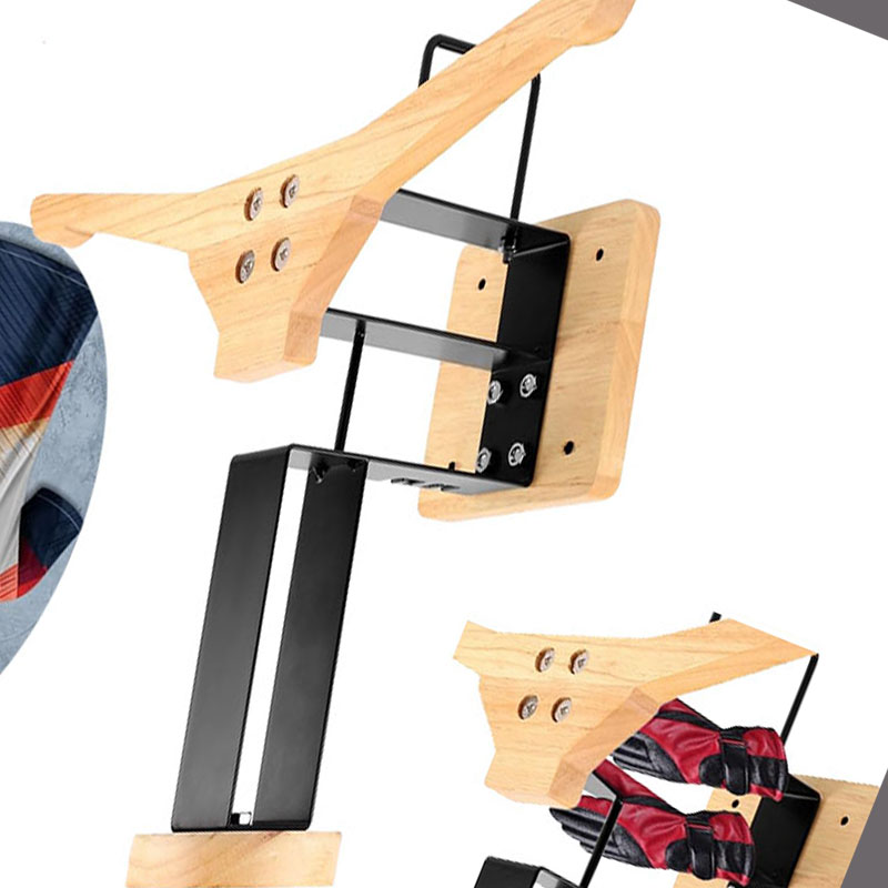 Wood Motorcycle Helmet Holder  - огляд і ціна Sports Equipment Organizer Rack