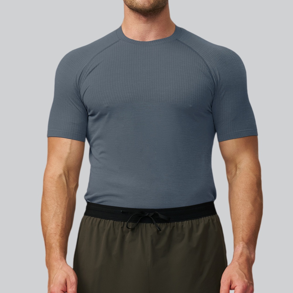 Men's Solid Color Sports T-shi - огляд і ціна Sports Equipment Logo