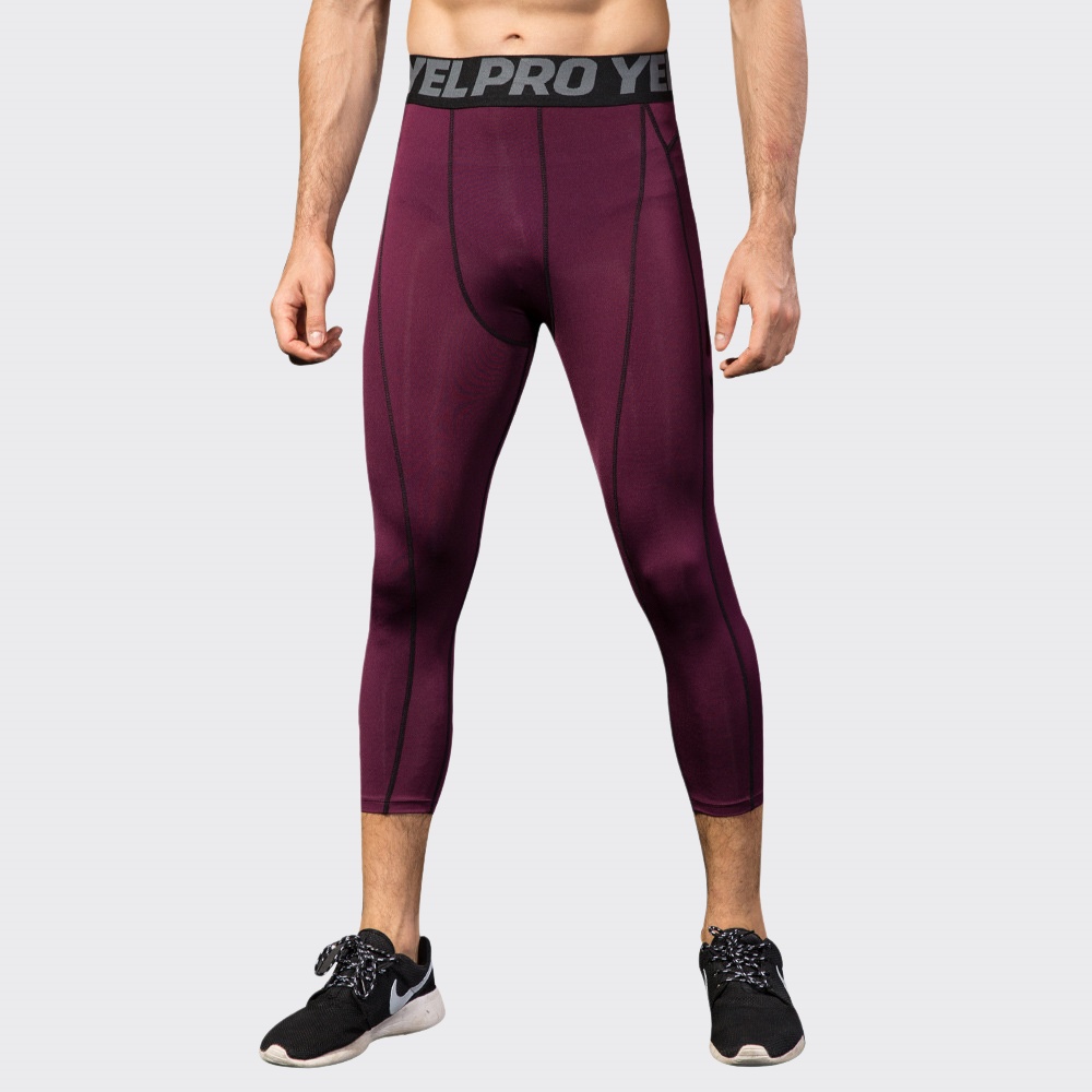 Men Compression Fitness Leggin - огляд і ціна Sports Equipment Logo
