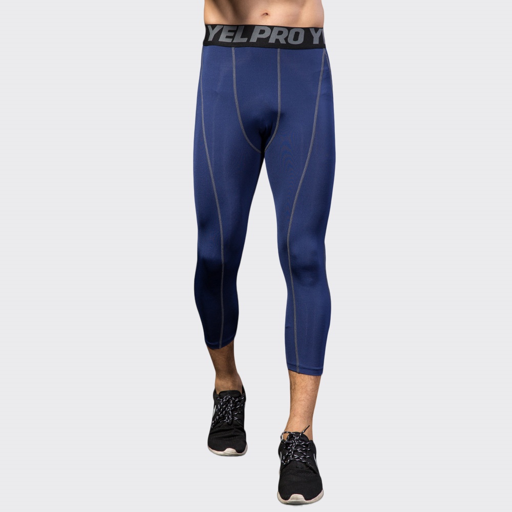 Men Compression Fitness Leggin - огляд і ціна Sports Equipment Logo