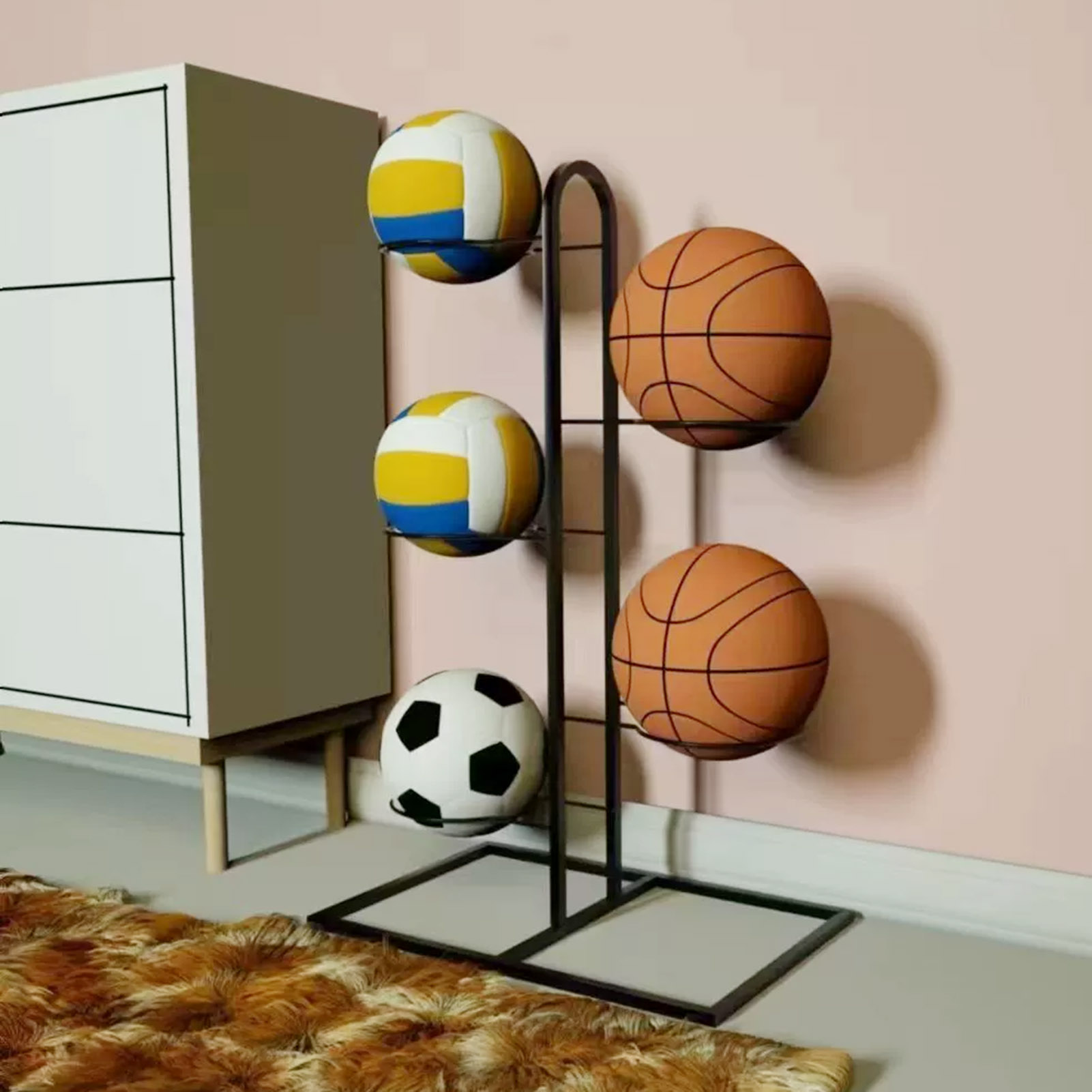 Foldable Basketball Rack Multi - огляд і ціна Sports Equipment Organizer Rack