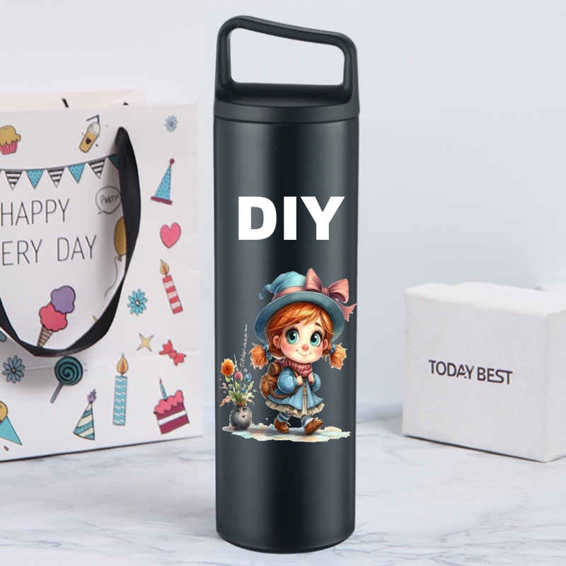 1pcs 500ml New Wide-mouth Stai - огляд і ціна Sports Equipment Logo