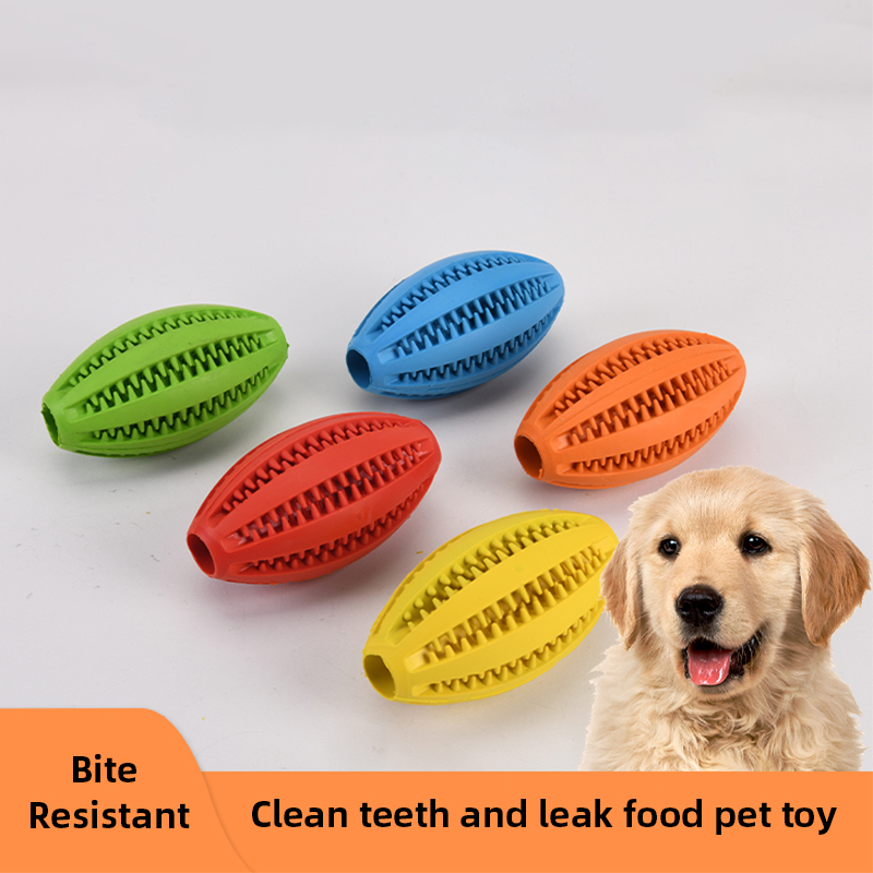 Dog Rubber Leakage Ball Dogs M - огляд і ціна Rugby Training Ball