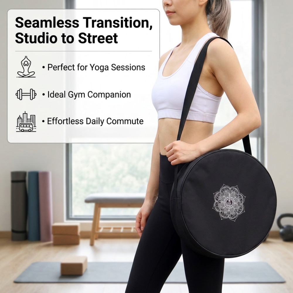 Yoga Wheel Bag Nylon Black Man - огляд і ціна Sports Equipment Bag With Wheels